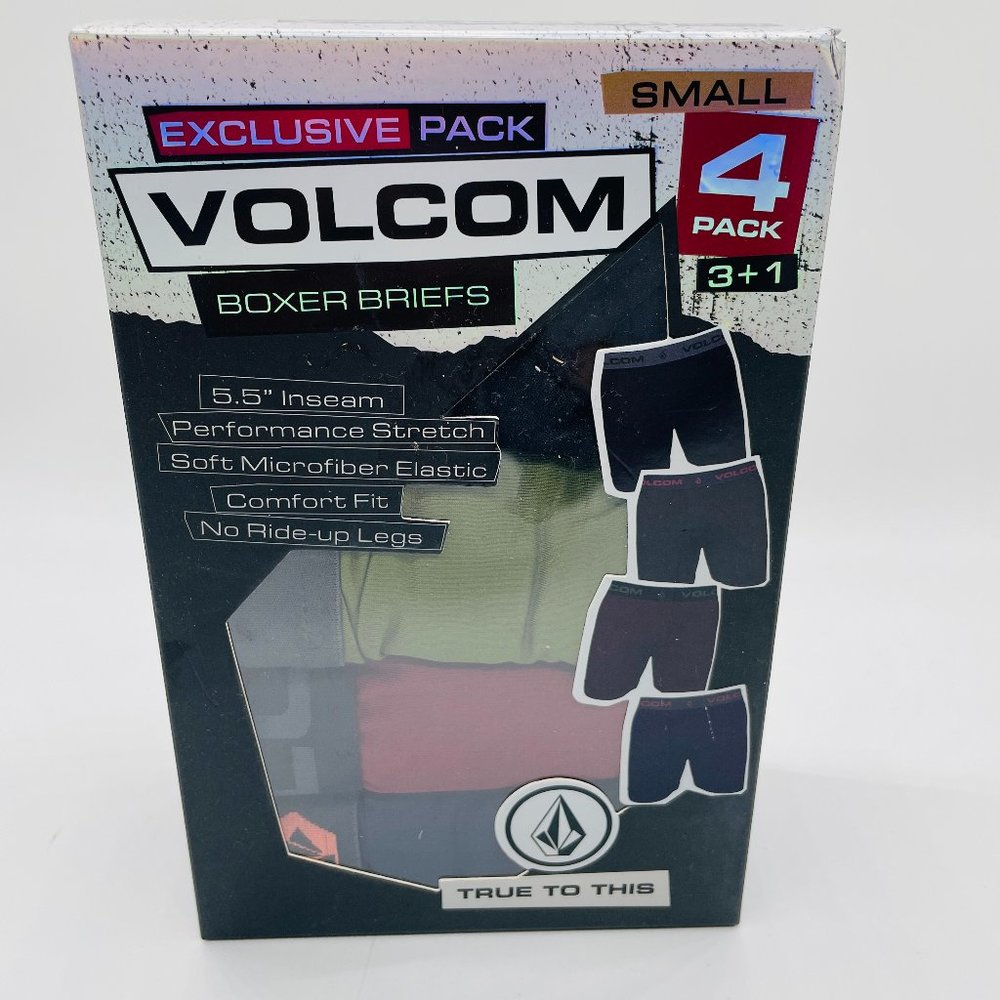 Volcom Men's Size Small (28-30) Exclusive 4-Pack